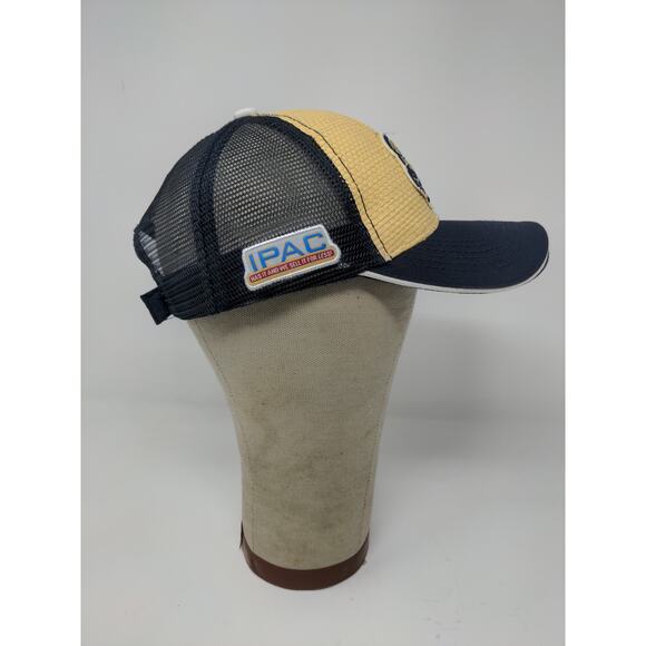 Dodge Ram SA Strapback Meshback Hat Embroidered Logo Blue Yellow - Picture 6 of 11